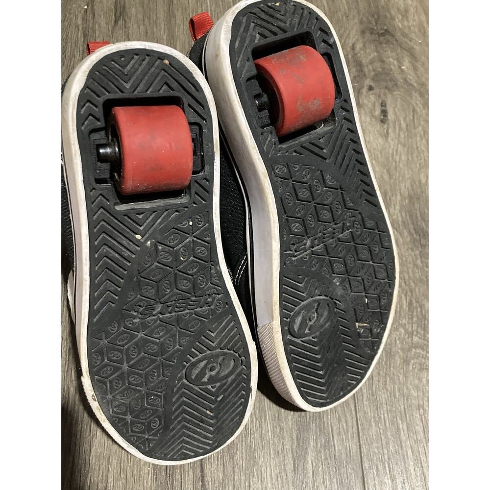 Heelys Shoes Unisex Kids Size 13 Black Heelys Pro HE100157 Canvas Wheels - Picture 9 of 13